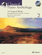 Classical Piano Anthology, Vol. 2 piano sheet music cover